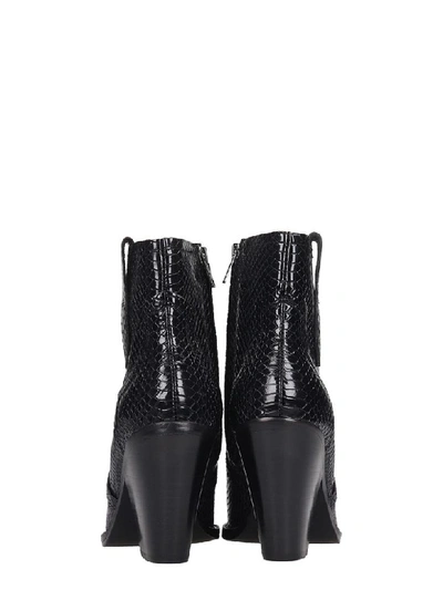 Shop Ash Esquire High Heels Ankle Boots In Black Leather