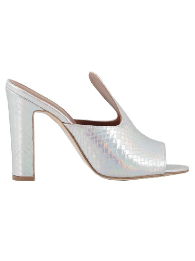 Shop Paris Texas Leather Sandal In Iridescent