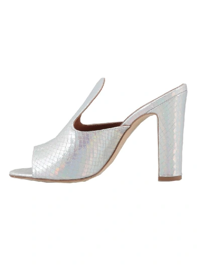 Shop Paris Texas Leather Sandal In Iridescent