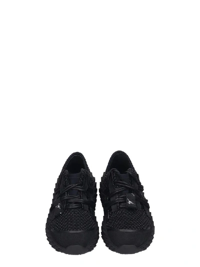 Shop Giuseppe Zanotti Urchin Sneakers In Black Tech/synthetic