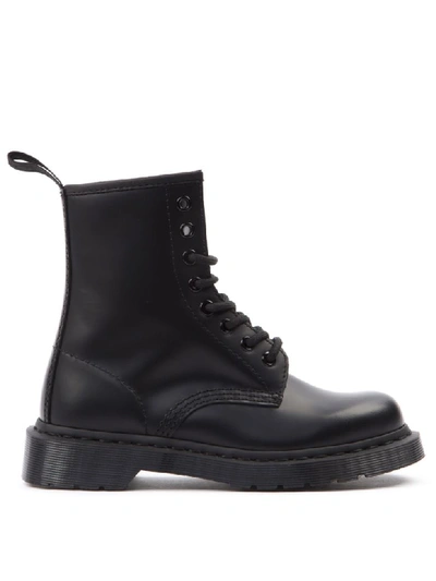 Shop Dr. Martens Black Leather Lace-up Boots