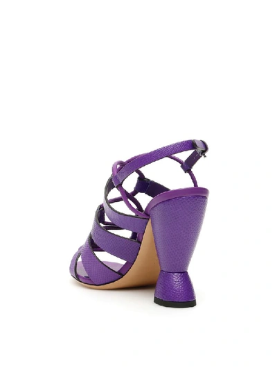 Shop Ferragamo Sirmio Sandals 105 In Pervinca (purple)