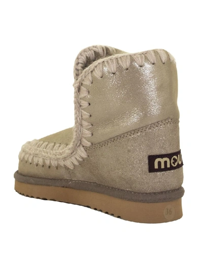 Shop Mou Eskimo 18 Grey Glitter Boot