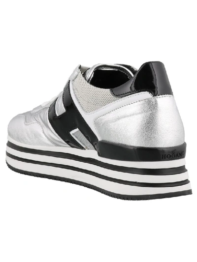 Shop Hogan H483 Sneakers In Silver