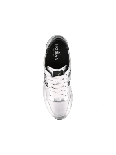 Shop Hogan H483 Sneakers In Silver