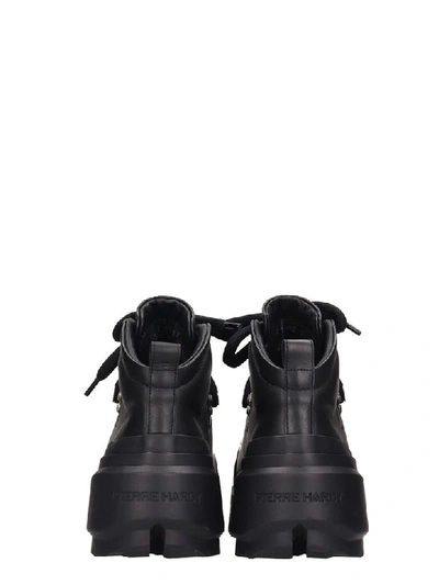Shop Pierre Hardy Hardy Trapper Combat Boots In Black Leather
