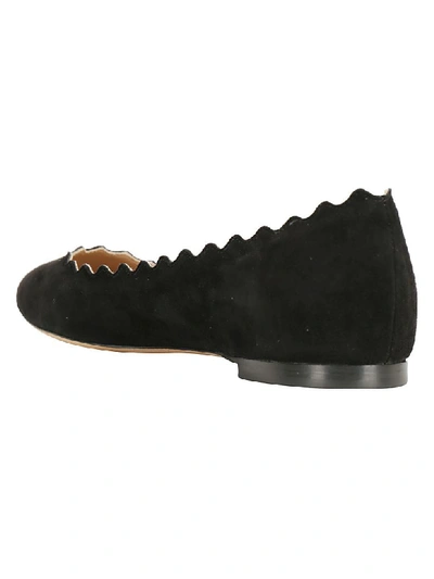 Shop Chloé Ballerinas In Black