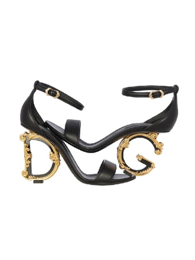 Shop Dolce & Gabbana Dg Barocco Nappa Devotion In Black