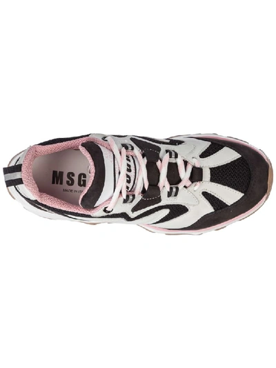 Shop Msgm Attack Sneakers In Nero