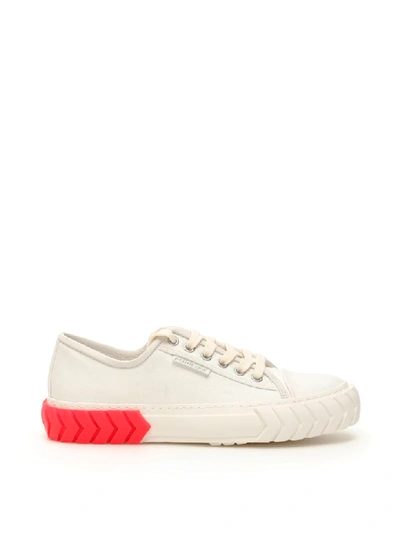 Shop Both Low Tyres Sneakers In White Pink Fluo (white)