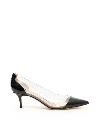 Shop Gianvito Rossi Plexi 55 Pumps In Black Trasp (black)