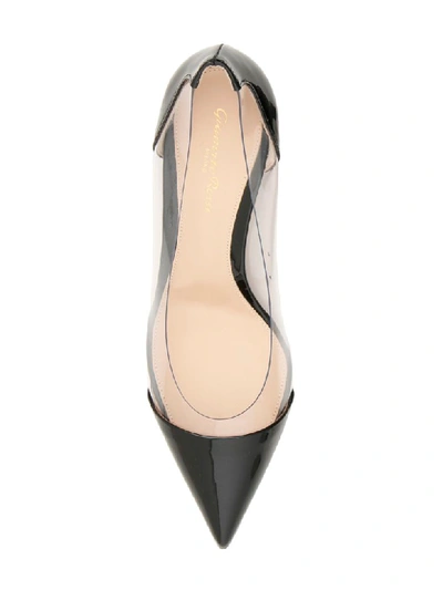 Shop Gianvito Rossi Plexi 55 Pumps In Black Trasp (black)