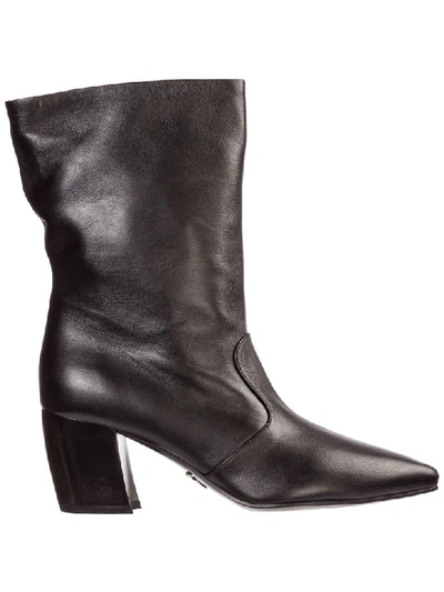 Shop Prada Opanca Boots In Nero