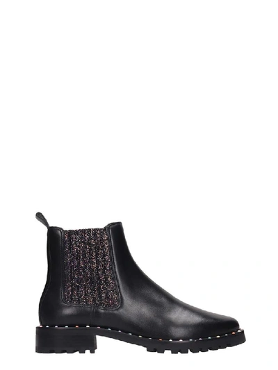 Shop Sophia Webster Bessie Ankle Boots In Black Leather