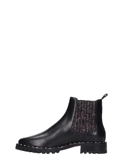 Shop Sophia Webster Bessie Ankle Boots In Black Leather