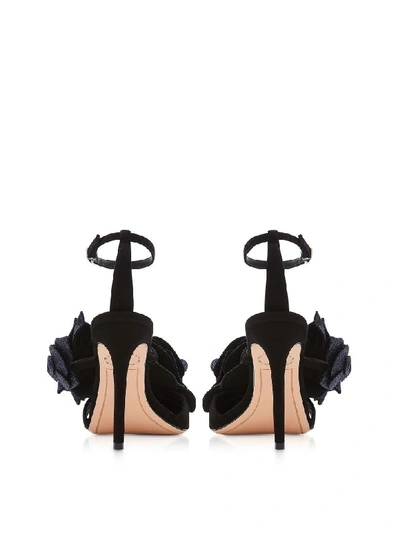 Shop Sophia Webster Black & Midnight Jumbo Lilico Sandals