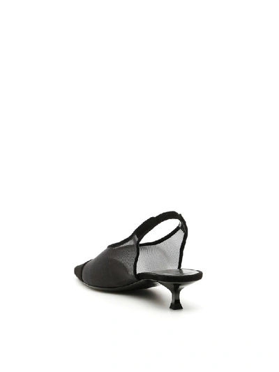 Shop By Far Kendall Slingbacks In Black (black)