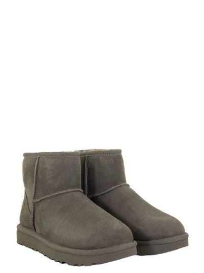 Shop Ugg Mini Classic Ii Grey Boots