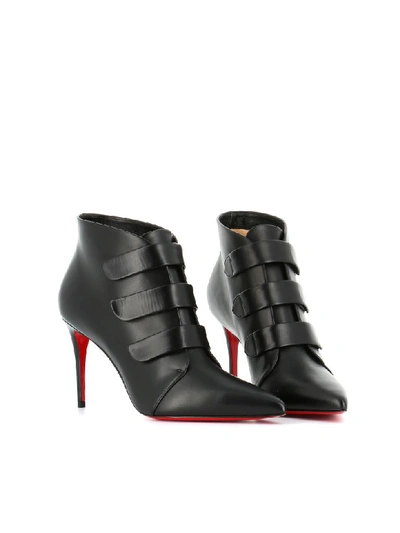 Shop Christian Louboutin Ankle-boot Triniboot 85 In Black