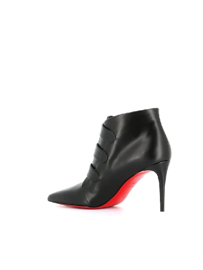 Shop Christian Louboutin Ankle-boot Triniboot 85 In Black