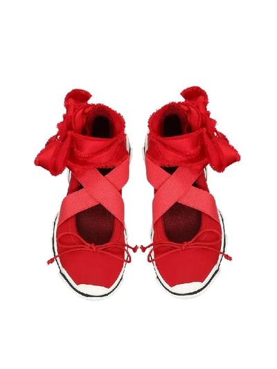 Shop Red Valentino Amarillo Nylon Ballet Sneakers