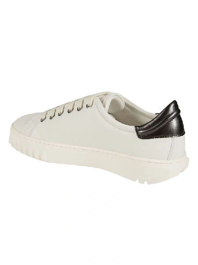 Shop Ferragamo Cube 2 Sneakers In White/black