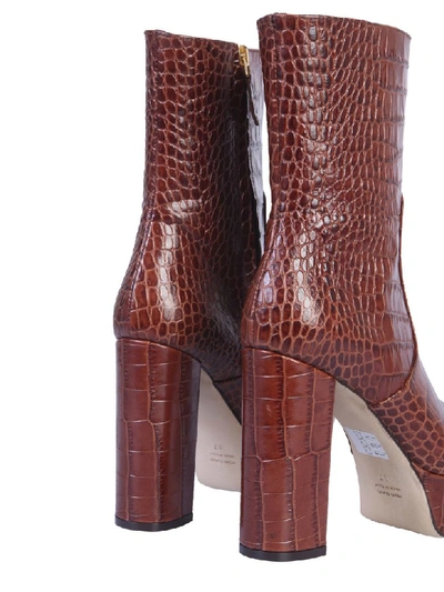 Shop Paris Texas Boot With Plateau In Marrone