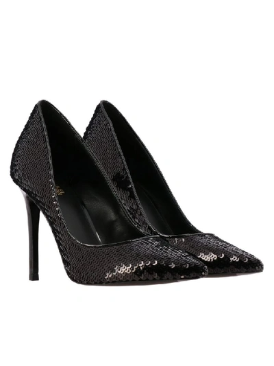 Shop Michael Michael Kors Pumps Keke  Sequined Pumps In Black