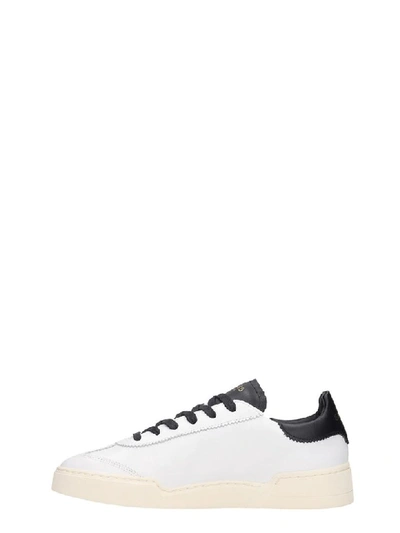 Shop Ghoud Lob 01 White Leather Sneakers