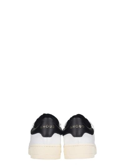 Shop Ghoud Lob 01 White Leather Sneakers