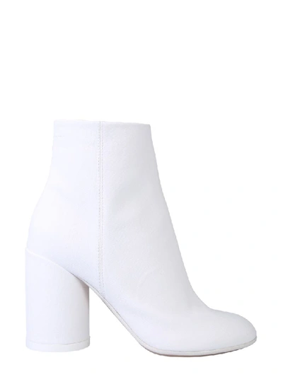 Shop Mm6 Maison Margiela 6ankle Boot With Heel In Bianco