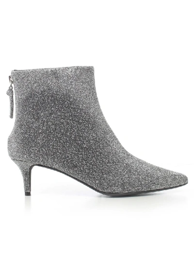 Shop Kendall + Kylie Ankle Boots Short In Silver Sparkle