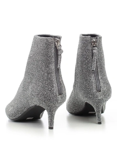 Shop Kendall + Kylie Ankle Boots Short In Silver Sparkle