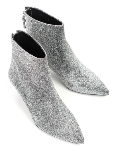 Shop Kendall + Kylie Ankle Boots Short In Silver Sparkle