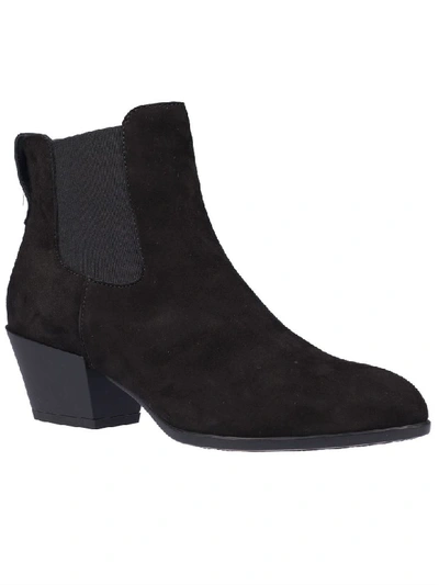 Shop Hogan Classic Ankle Boots In Black