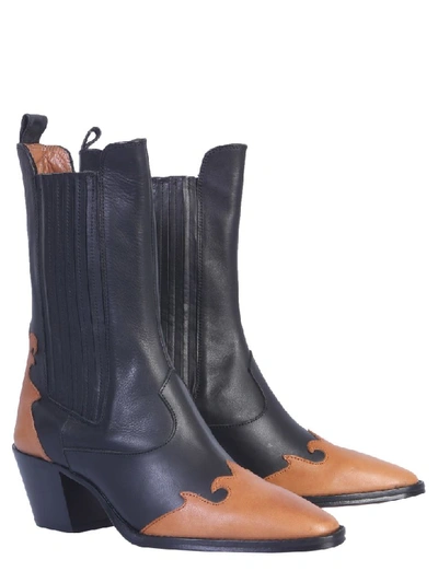 Shop Paris Texas Texano Boot In Nero