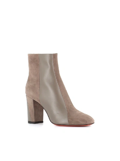 Shop Santoni Ankle Boot Manet In Beige