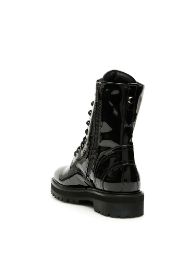 Shop Dawni Patent Booties In Nero (black)