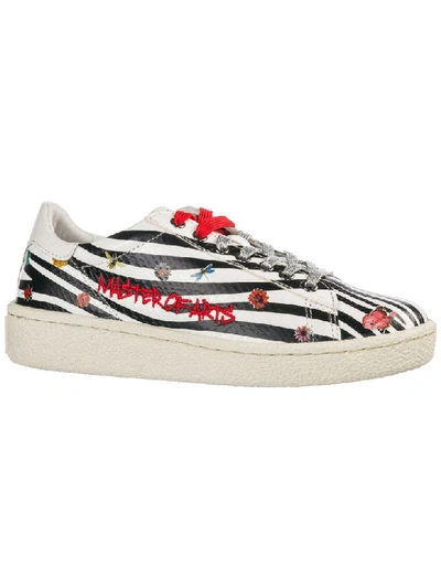 Shop Moa Master Of Arts Tech Sneakers In Zebra