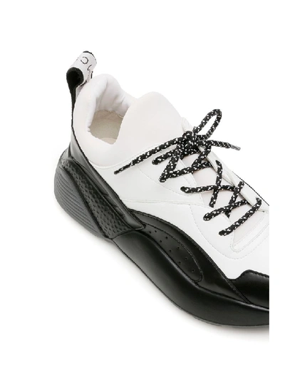Shop Stella Mccartney Bicolor Eclypse Sneakers In Black White (white)