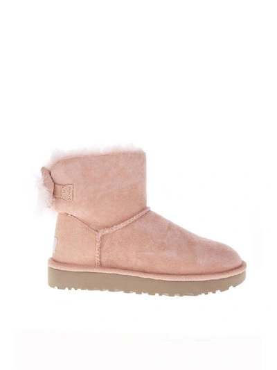 Shop Ugg Fluff Pink Mini Boots