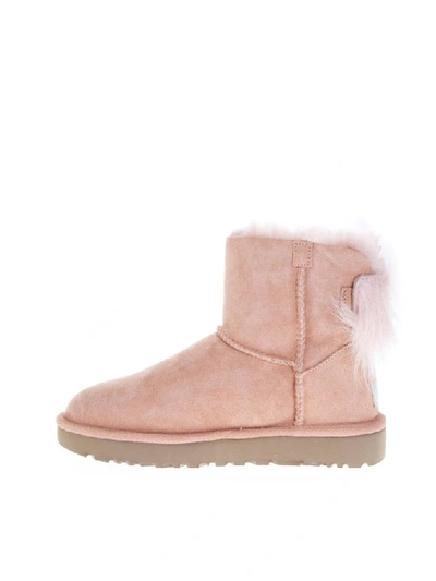 Shop Ugg Fluff Pink Mini Boots