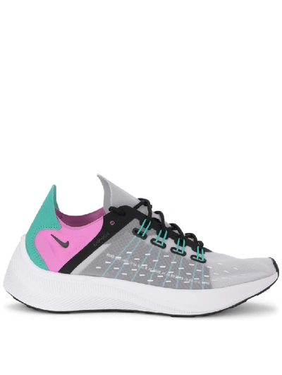 Shop Nike Exp-x14 Black, Grey, Pink And Green Sneaker In Multicolor