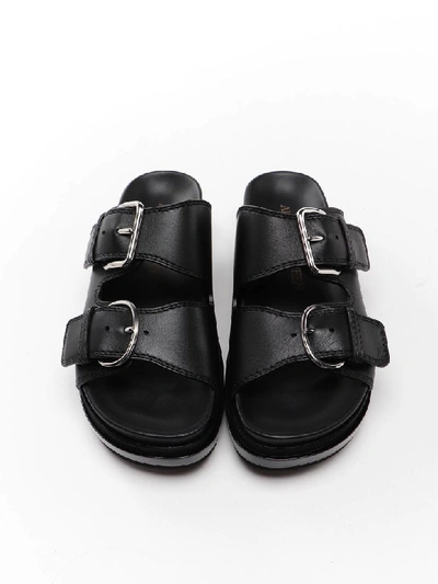 Shop Alexander Mcqueen Sandal Oversize In Black/silver/black