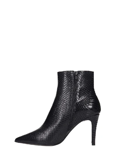 Shop Ash Britney High Heels Ankle Boots In Black Leather