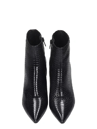Shop Ash Britney High Heels Ankle Boots In Black Leather