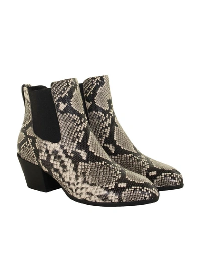 Shop Hogan Womens Texan Ankle Boots In Grey / Black