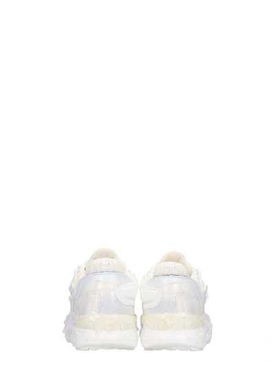 Shop Maison Margiela Addict Sneakers In White Leather