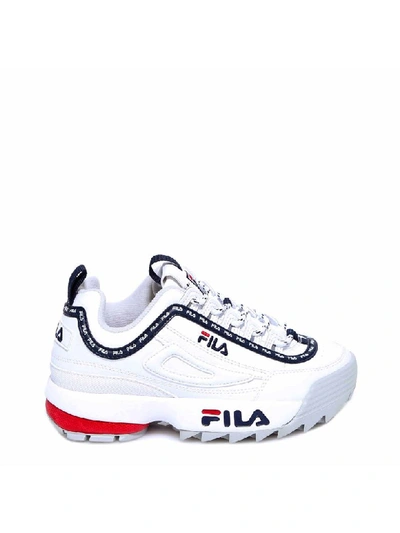 Shop Fila Disruptor Logo Low Sneakers In White