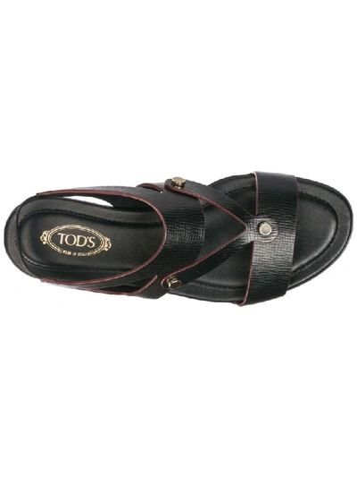 Shop Tod's Gommino Sandals In Nero
